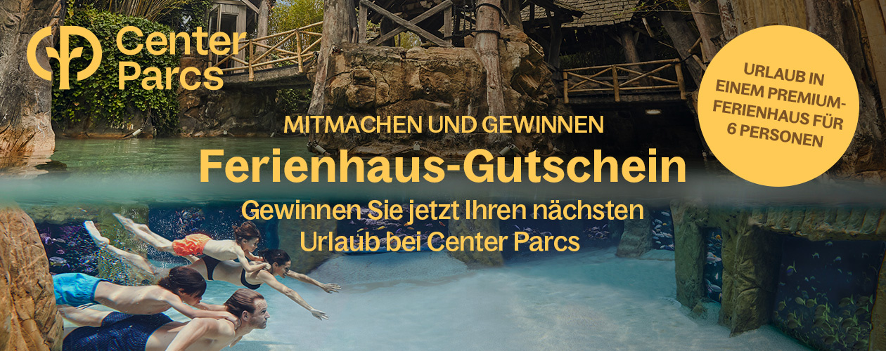 Center Parcs Gewinn-Banner