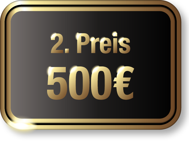 2. Preis: 500€ Gutschein